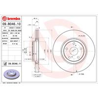 Remschijf COATED DISC LINE BREMBO, Remschijftype: Binnen geventileerd, u.a. für Chevrolet, Opel, Vauxhall