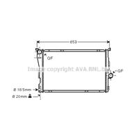 Kühler, Motorkühlung AVA BWA2278