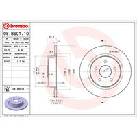 Bremsscheibe 'COATED DISC LINE' | BREMBO (08.B605.11)