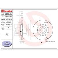 Remschijf COATED DISC LINE BREMBO, Remschijftype: Binnen geventileerd, u.a. für Volvo