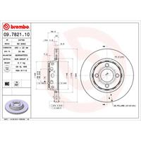 Remschijf COATED DISC LINE BREMBO, Remschijftype: Binnen geventileerd, u.a. für Jaguar