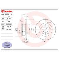 Bremsscheibe Vorderachse Brembo 08.5396.10