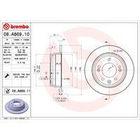 Bremsscheibe | BREMBO (08.A872.10)