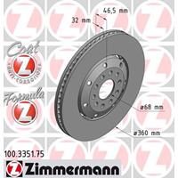 Bremsscheibe Vorderachse links Zimmermann 100.3351.75