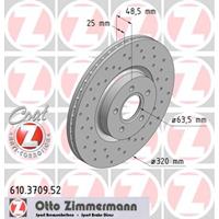 Remschijf SPORT REMSCHIJF COAT Z Zimmermann, Remschijftype: Binnen geventileerd, u.a. für Volvo, Ford