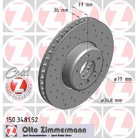 Bremsscheibe 'SPORT COAT Z' | Zimmermann (150.3481.52)