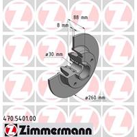 Bremsscheibe Hinterachse Zimmermann 470.5401.00