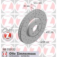 Remschijf SPORT REMSCHIJF COAT Z Zimmermann, Remschijftype: Binnen geventileerd, u.a. für Audi