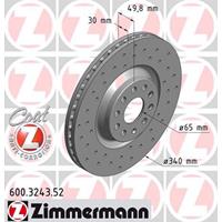 Remschijf SPORT REMSCHIJF COAT Z Zimmermann, Remschijftype: Binnen geventileerd, u.a. für VW, Skoda, Audi, Seat