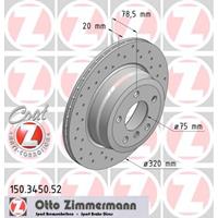 Remschijf SPORT REMSCHIJF COAT Z Zimmermann, Remschijftype: Binnen geventileerd, u.a. für BMW