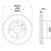 hellapagid Bremsscheibe | HELLA PAGID (8DD 355 100-531)