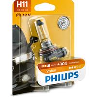 PHILIPS H11 12V/55W, Koplamp voor de moto, Vision +30%