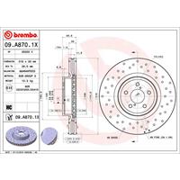 Remschijf COATED DISC LINE BREMBO, Remschijftype: Binnen geventileerd, u.a. für Opel, Chevrolet, Vauxhall, Saab