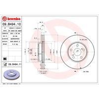 Bremsscheibe 'COATED DISC LINE' | BREMBO (09.B634.11)