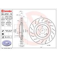 Bremsscheibe Vorderachse Brembo 09.A807.10