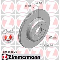 Bremsscheibe 'COAT Z' | Zimmermann (150.3480.20)