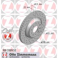 Remschijf SPORT REMSCHIJF COAT Z Zimmermann, Remschijftype: Buiten geventileerd, u.a. für VW, Skoda, Audi, Seat