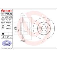 Remschijf BREMBO XTRA LINE BREMBO, Remschijftype: Geperforeerd, u.a. für Ford, Jaguar