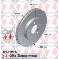 Bremsscheibe 'SPORT COAT Z' | Zimmermann (400.1435.52)