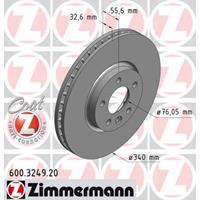 Bremsscheibe 'COAT Z' | Zimmermann (600.3249.20)