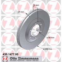 Bremsscheibe Vorderachse Zimmermann 430.1477.00