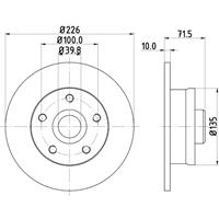 hellapagid Bremsscheibe | HELLA PAGID (8DD 355 102-751)