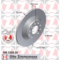 Bremsscheibe 'COAT Z' | Zimmermann (100.3320.20)