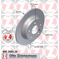 Bremsscheibe 'COAT Z' | Zimmermann (400.3655.20)