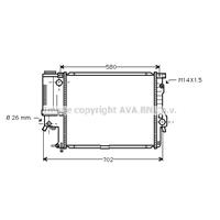 Kühler, Motorkühlung AVA BWA2186