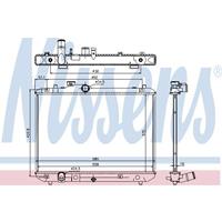 Kühler, Motorkühlung Nissens 69400