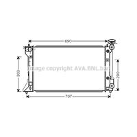 Kühler, Motorkühlung AVA TO2293