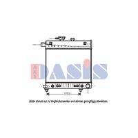 Kühler, Motorkühlung | AKS Dasis (120840N)