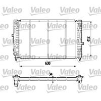 Kühler, Motorkühlung Valeo 731755