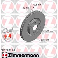 Bremsscheibe Vorderachse Zimmermann 180.3008.20