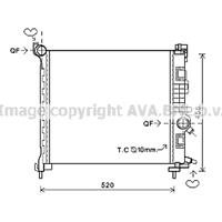 Kühler, Motorkühlung AVA OL2562