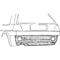 Volkswagen Plaatwerkdeel Olf19 83- Plt Ond Achbump