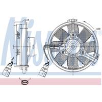 Koelventilatorwiel NISSENS, Diameter (mm)280mm, Spanning (Volt)12V, u.a. für VW, Skoda, Audi