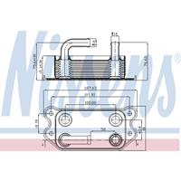 Ölkühler, Motoröl Nissens 90714