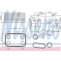 Ölkühler, Motoröl | NISSENS (90681)