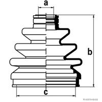 herth+bussjakoparts HERTH+BUSS JAKOPARTS Achsmanschette J2863008 Faltenbalg,Faltenbalgsatz HYUNDAI,MAZDA,MITSUBISHI,COUPE RD,ELANTRA XD,ELANTRA Stufenheck XD