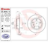 Bremsscheibe 'COATED DISC LINE' | BREMBO (08.B649.11)