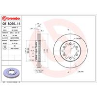 Bremsscheibe Vorderachse Brembo 09.8066.14