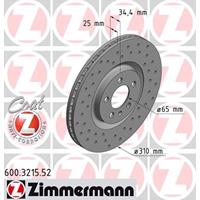 Remschijf Zimmermann, Remschijftype: Binnen geventileerd, u.a. für Seat, Audi, VW