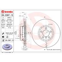 Remschijf TWO-PIECE DISCS LINE BREMBO, Remschijftype: Binnen geventileerd, u.a. für BMW