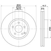 hellapagid Bremsscheibe 'PRO' | HELLA PAGID (8DD 355 118-931)