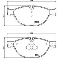 Remblokkenset, schijfrem BREMBO, u.a. für BMW