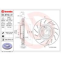 Bremsscheibe 'COATED DISC LINE' | BREMBO (09.B742.51)