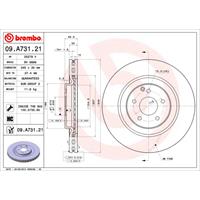 Remschijf COATED DISC LINE BREMBO, Remschijftype: Binnen geventileerd, u.a. für Mercedes-Benz