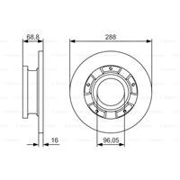 Bremsscheibe | BOSCH (0 986 479 A50)