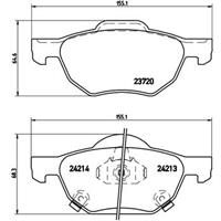 Remblokkenset, schijfrem BREMBO, u.a. für Honda